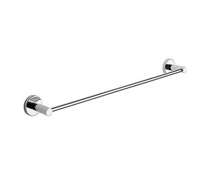 Gedy Cromada, G-Giakarta, Toallas de 60 cm con Acabado, Toallero Fabricado en Acero Inoxidable con recipientes de Cristal Satinado, 10 Años de Garantía, Diseño: R&D, 60 cm