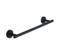 Gedy Eros Toallero baño, Toallero Pared, 35 x 7,6 x 5, Negro Mate, Acero Inoxidable