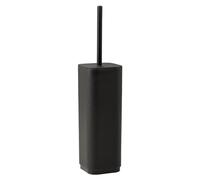 GEDY Escobilla de baño Seventy Ekoplà, Fabricada con Material Reciclado, Color Negro Mate, 9 x 9 x 38,8 cm, Fabricada en Italia