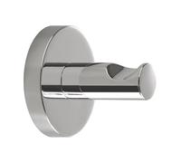 Gedy FELCE PLUS Colgador toalla baño, Acero inoxidable, Cromo, 5,6 x 5,6 x 5,5, Adhesivo
