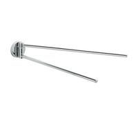 Gedy FELCE Plus Toallero de baño Pared Doble, Cromo, Acero Inoxidable, 38,4 x 3,2 x 5,6