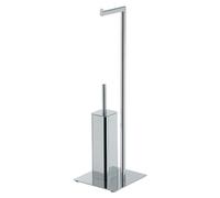 Gedy Felix Columna Portarrollos y escobillero Cromo