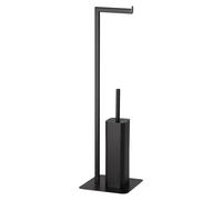 Gedy Felix Columna Portarrollos y escobillero Negro Mate