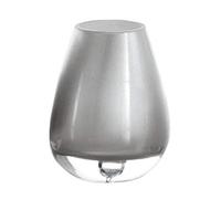 Gedy Forsizia Vaso, Cristal Y Resina Termoplástica, Plata, 9.9x8x13 cm