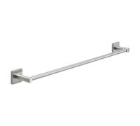 Gedy Fuji Toallero baño, Toallero Pared, Toallero Adhesivo, Toallero sin Taladro, 64,1 x 6,9 x 4,7, Cepillado, Acero INOX AISI 304