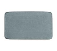Gedy Fuzzy Alfombra de baño, Antideslizante, Poliéster, 60 x 40, Azul Claro, Lavable a máquina 30º, Extrasuave