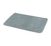Gedy Fuzzy Alfombra de baño, Antideslizante, Poliéster, 60 x 40, Gris, Lavable a máquina 30º, Extrasuave