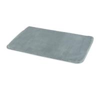 Gedy Fuzzy Alfombra de baño, Antideslizante, Poliéster, 80 x 50, Gris, Lavable a máquina 30º, Extrasuave
