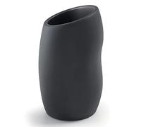 Gedy G-Iside Portacepillos de Dientes Negro, Medidas y Peso del Producto: 13 x 8 x 8,2 cm & 0,41 kg, Fabricado en Resina y Arena, Porta cepillos de Dientes baño diseño de I+D, 2 años de garantía