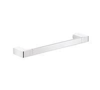Gedy G-Kuala Lumpur - Toallero de 35 cm, Color Cromado, componentes Fabricados en Cromall, latón y Cristal, Medidas 2,5 x 35 x 6,6 cm y Peso 0,506 kg, diseño R&S