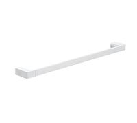 Gedy G-Kuala Lumpur - Toallero de 60 cm, Color Blanco, componentes Fabricados en Cromall, latón y Cristal, Medidas 2,5 x 60 x 6,6 cm y Peso 0,671 kg, diseño R&S