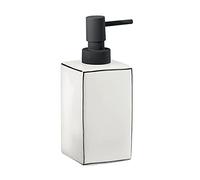 Gedy G-Lucrezia, dispensador de jabón Blanco, dosificador de jabón de baño Fabricado en cerámica, Medidas 16 x 6,4 x 10,6 cm y Peso 0,266 kg, diseño R&S, 2 años de garantía