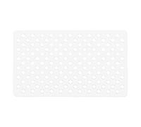 Gedy G-Maim - Alfombra Antideslizante para bañera con ventosas, Medidas: 60 x 38 cm, Alfombrilla de baño de Resina, Acabado Blanco, diseño R&S, 100% Fabricada en Italia, Lavable en Lavadora
