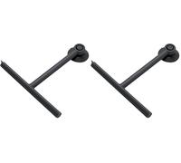 Gedy G-Mirissa, Limpiacristales para Ducha Color Negro y Gancho con Ventosa, Limpiador de Cristal de Resina y Goma, Medidas 23 x 22 x 3 cm y Peso 0,1 kg, 2 años de garantía, diseño R&S, única