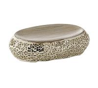 Gedy G-Myosotis, Jabonera Crema, componentes Fabricados en cerámica y Cristal, Medidas vCM y Peso 0,315 kg, diseño R&S, única