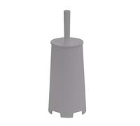 Gedy G-Oscar - Escobilla de baño de Apoyo, Color Gris, 35 x 13 x 13 cm, Peso 0,396 kg, escobilla de baño con cerdas Fabricada con resinas termoplásticas, diseño R&S