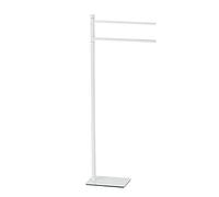 GEDY G-Seul - Soporte de pie Blanco con Acabado Negro, Medidas 83,3 x 34 x 14 cm, Soporte para Toallas de Suelo de Acero Inoxidable y Cromado, Allen de 4 mm Incluido, Metal, único