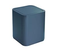 Gedy G-Seventy - Gettacarta, medidas y peso: 24,6 x 20 x 20 cm y 0,47 kg, cubo de baño de resinas termoplásticas, diseño Matteo Thun, 2 años de garantía, azul petróleo
