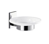 Gedy G-Singapore - Jabonera de Color Cromado, componentes Fabricados en Acero Inoxidable y Cromal, Medidas 6 x 14,6 x 10,6 cm, única