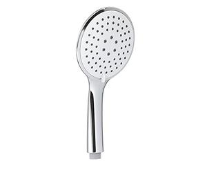 Gedy G-Tech 01 - Alcachofa de Ducha de 3 chorros, alcachofa ABS con Acabado Blanco/Cromado, 5 años de garantía, diseño R&S, Filtro de Ducha antiarena Incluido, única