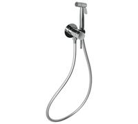 Gedy Garda MXGA10 Ducha Higiénica WC Bidé Mano Pared Acero Inox AISI 304 Mezclador Empotrado Flexible 120cm Acabado Cromado, Kit Completo