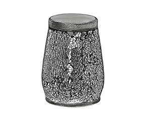 Gedy Gris, G-Myosotis, Baño, Soporte para Cepillo de Dientes de cerámica y Vidrio, 2 años de garantía, diseño I+D, Medidas 11,3 x 8,5 x 8,5 cm, único