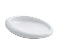 Gedy Jabonera Blanca G-Iside para baño, Medidas y Peso del Producto: 2,9 x 15,2 x 11,5 cm y 0,15 kg, jabonera sólida Fabricada en Resina y Arena, diseño R & D, única