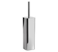 Gedy Jack Escobillero baño WC, Acero Inoxidable, Cromo, Taza Interna Extraible, 9 x 9 x 39 cm