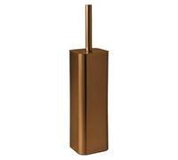Gedy Jack Escobillero baño WC, Acero Inoxidable, Oro Rosa, Taza Interna Extraible, 9 x 9 x 39 cm