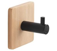 Gedy | Juncos Bamboom - Perchero individual y cuadrado, color negro, dimensiones 5 x 5 x 3,8 cm y peso 0,035 kg
