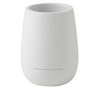 Gedy Kira Porta Cepillo de Dientes, Resina, Blanco, 8,4 x 8,4 x 11,3