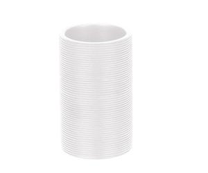 Gedy Kyoto Vaso de Sobremesa, Poliresina, Blanco, 11.1x7.5x6.6 cm