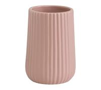 Gedy Marika Portacepillos Dientes Baño Sobremesa ø8x11,6cm Cerámica Acabado Rosa, Vaso Portacepillos Baño Moderno