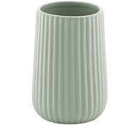 Gedy Marika Portacepillos Dientes Baño Sobremesa ø8x11,6cm Cerámica Acabado Verde Salvia, Vaso Portacepillos Baño Moderno