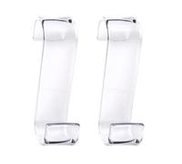 Gedy Merlín - Juego de 2 percheros con acabado transparente, serie fabricada en resinas termoplásticas