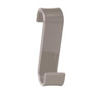 Gedy MERLINO Colgador toalla baño radiador, Resinas termoplásticas, Tórtora, 3,2 x 6,7 x 11,7, Hecho en Italia