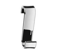 Gedy Merlino Percha Toalla Radiador Resina Cromado | L3,2 x P6,7 x H11,7 cm | Gancho | Enganche directo, sin taladro | Resina termoplástica