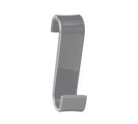 Gedy Merlino Percha Toalla Radiador Resina Gris | L3,2 x P6,7 x H11,7 cm | Gancho | Enganche directo, sin taladro | Resina termoplástica
