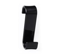 Gedy Merlino Percha Toalla Radiador Resina Negro | L3,2 x P6,7 x H11,7 cm | Gancho | Enganche directo, sin taladro | Resina termoplástica