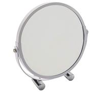 Gedy Monica Espejo de Aumento, Espejo Maquillaje; 2 Caras, 5X, Blanco, Metal y Cristal, 17,2 x 3,9 x 17,5
