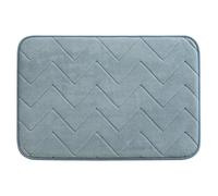 Gedy Mousse Alfombra de baño, Antideslizante, Poliéster, 60 x 40, Azul