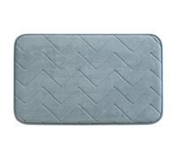 Gedy Mousse Alfombra de baño, Antideslizante, Poliéster, 80 x 50, Azul