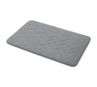 Gedy Mousse Alfombra de baño, Antideslizante, Poliéster, 80 x 50, Gris