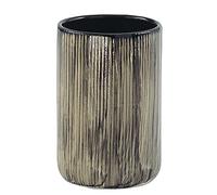 Gedy Negro, G-Naomi, Baño, Porta Cepillo de Cerámica, 2 Años de Garantía, Diseño R&S, Medidas 11, 5X7,5 cm, Único