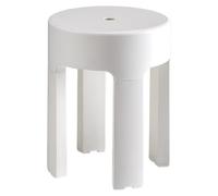Gedy NEWBOX Taburete-Banqueta baño con almacenaje, Resinas termoplásticas, Blanco, 39,5 x 29,5 x 44, Carga máxima 150Kg