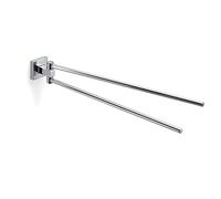 Gedy Olimpo Toallero de baño Pared Doble, Cromo, Acero Inoxidable, 37,9 x 4,8 x 5,1