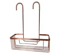 Gedy OTTAVIANO Cesta ducha para colgar, estante ducha, Acero inoxidable, Oro rosa, 30 x 12 x 37