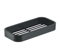 Gedy Outline Cesta Ducha, Estante Ducha, Acero INOX AISI 304, Negro Mate, 24 x 11 x 3