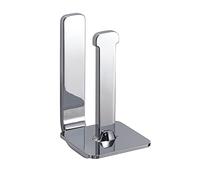 Gedy Outline Portarrollos Reserva Vertical Pared Latón Cromo | L8,1 x P12,3 x H16 cm | Latón | Pared tornillos+tacos | Cromo