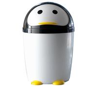 Gedy - Papelera Peng 7,5L. Blanco/Negro (10092400300)
